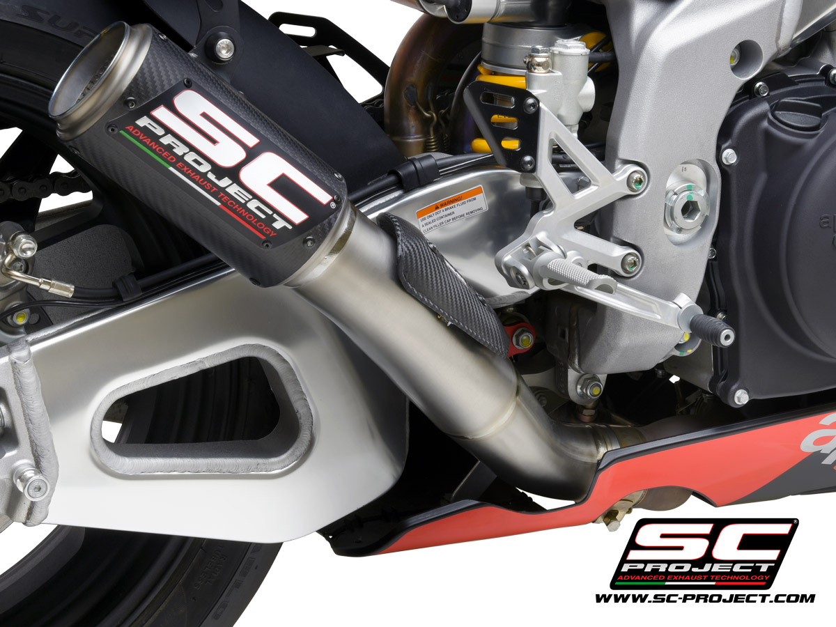 loudest exhaust for aprilia rsv4 1100 sc-project