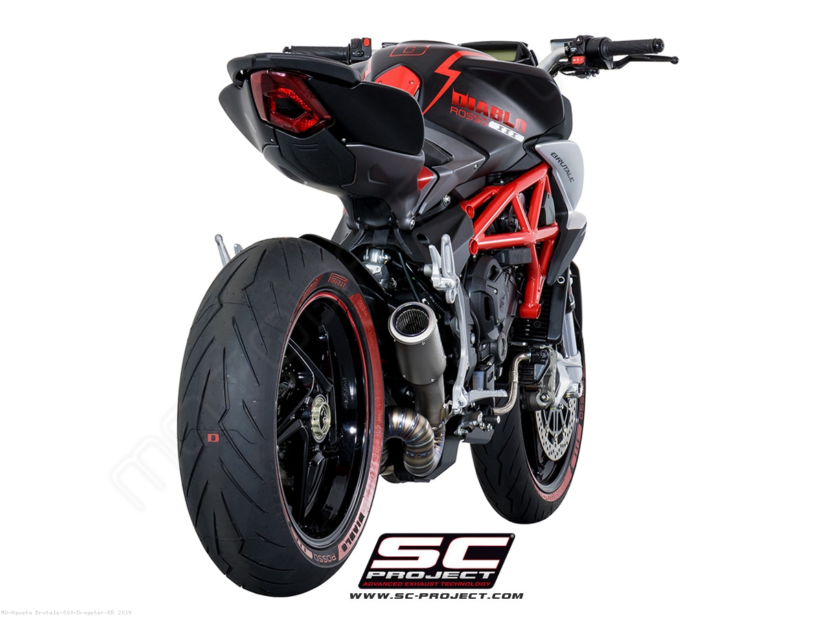 CR T Exhaust MV Agusta Brutale 800 Dragster RR 2019 M08 LT36T