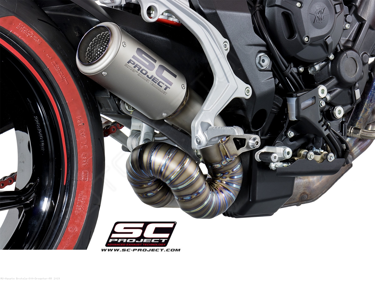 CR T Exhaust MV Agusta Brutale 800 Dragster RR 2019 M08 LT36T