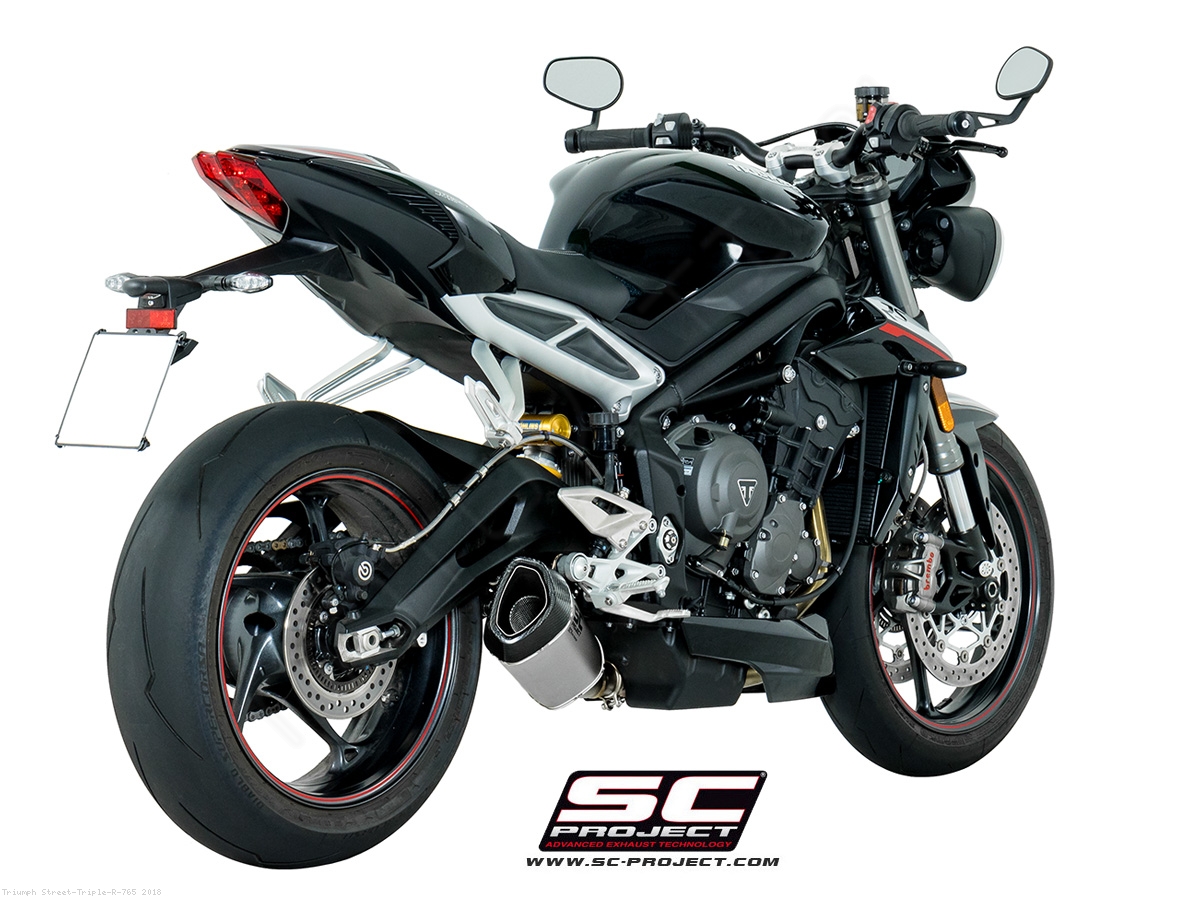SC1 R Exhaust Triumph Street Triple R 765 2018 T18 93