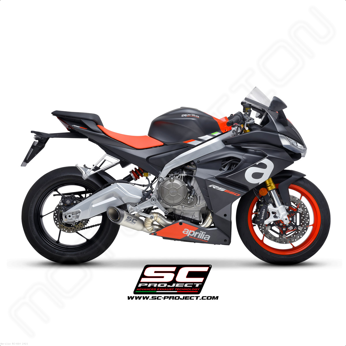 SC-Project - Scarico completo in titanio con Silenziatore S1 - APRILIA RS  660