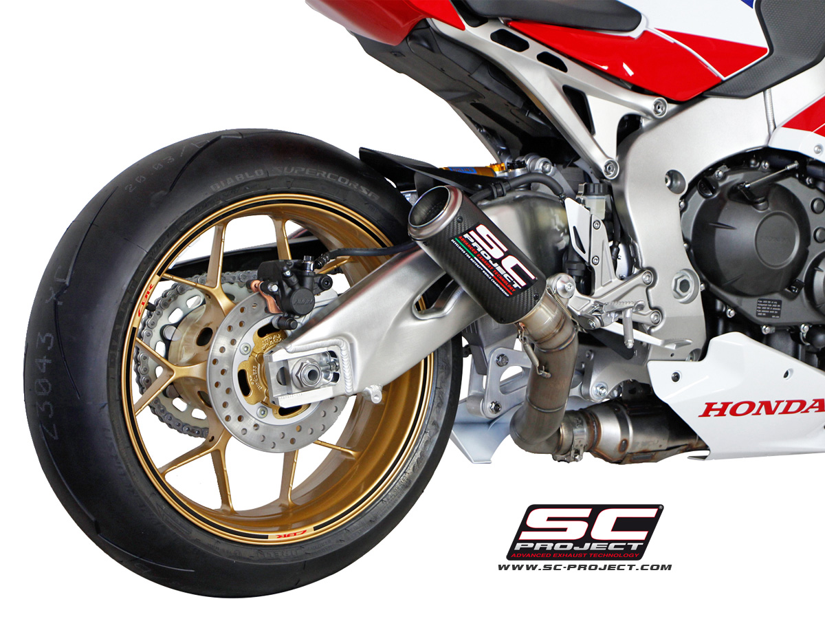 Honda CBR1000RR / SP (2014+ series) CR-T Slip-on Exhaust by SC-Project