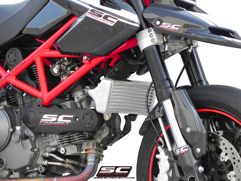 Oil Cooler By SC Project Ducati Hypermotard 1100 EVO SP 2010 D06 RD