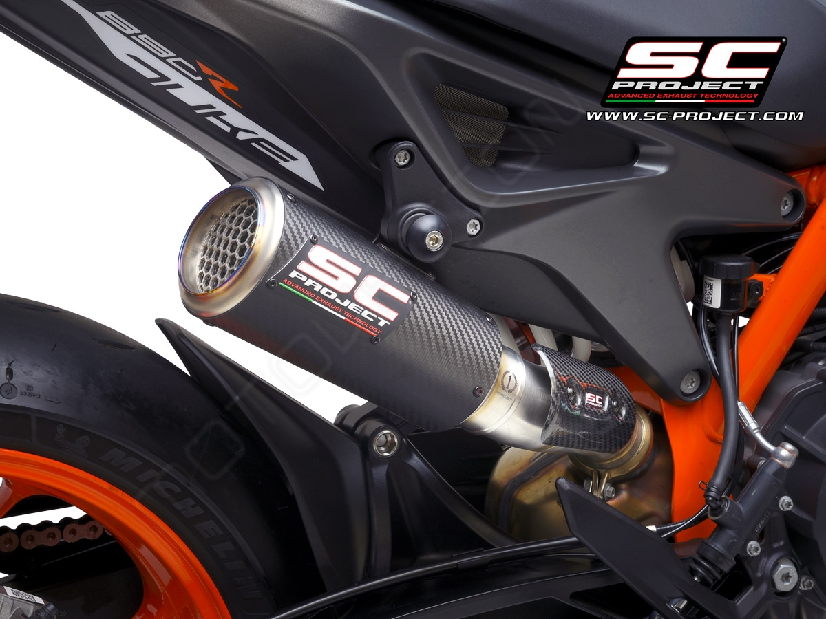 Ktm 890 duke r exhaust top
