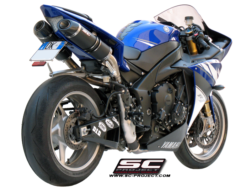 Yamaha YZF R1 (2009-2014) Dual Oval Exhaust by SC-Project