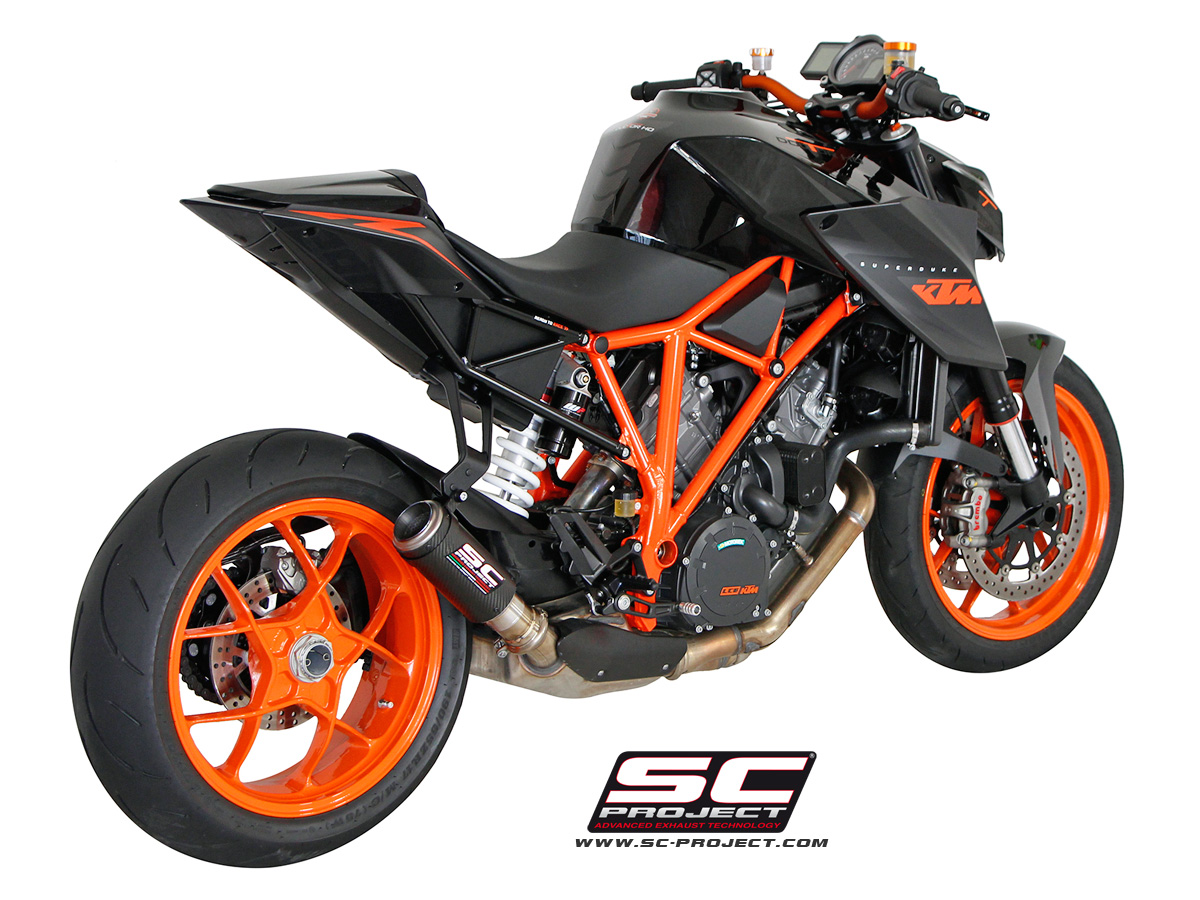KTM 1290 Super Duke R CR T Exhaust for Stock Cat by SC Project