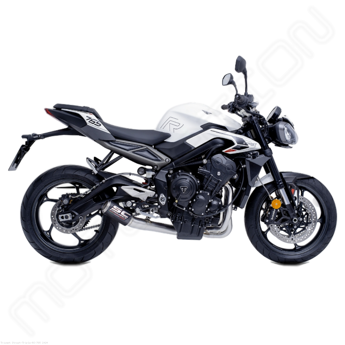CR T Exhaust Triumph Street Triple RS 765 2024 T28 C36