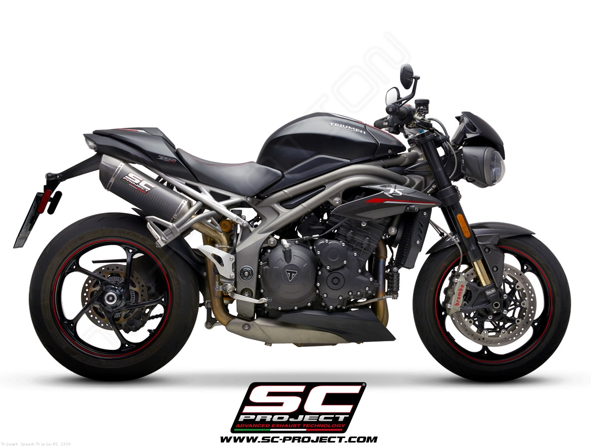 Oval Exhaust Triumph Speed Triple RS 2019 T22 12C