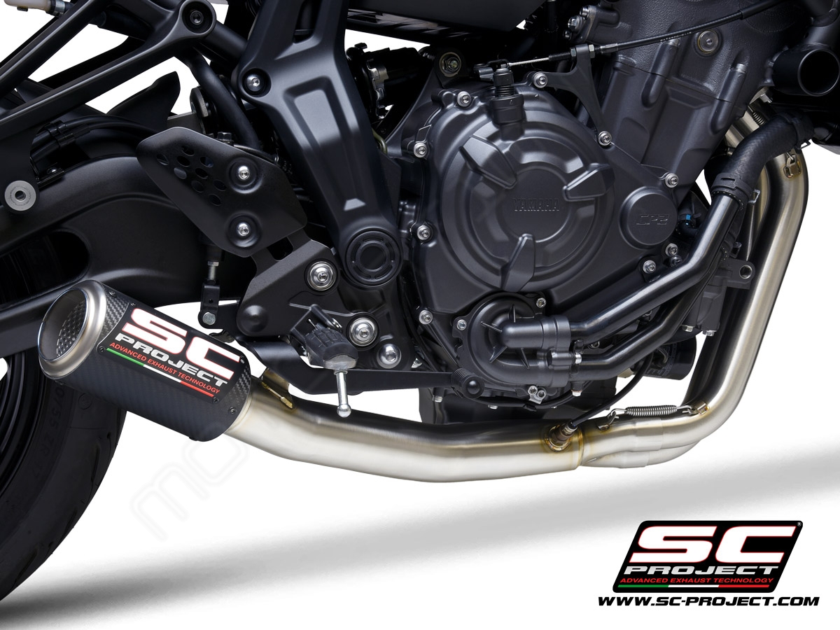 CR T Exhaust Yamaha MT 07 2021 Y36 CDE36