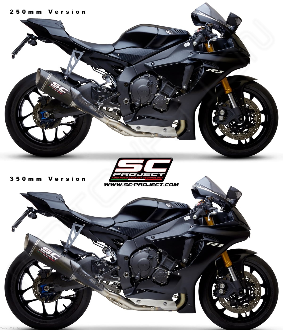 SC1 R Exhaust Yamaha YZF R1 2020 Y11 DET90