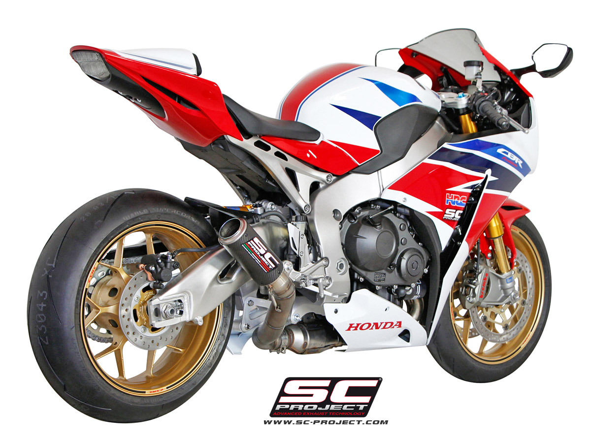 Honda CBR1000RR / SP (2014+ series) CR-T Slip-on Exhaust by SC-Project