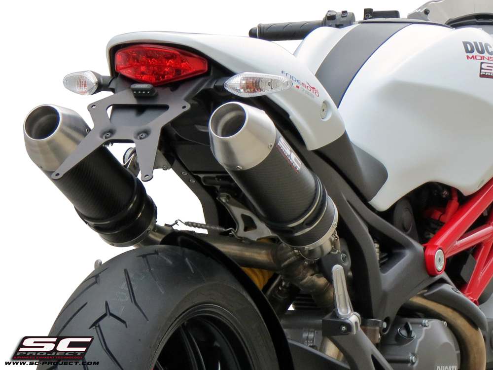 Ducati Monster 696 / 796 / 1100 Racer Exhaust by SC-Project