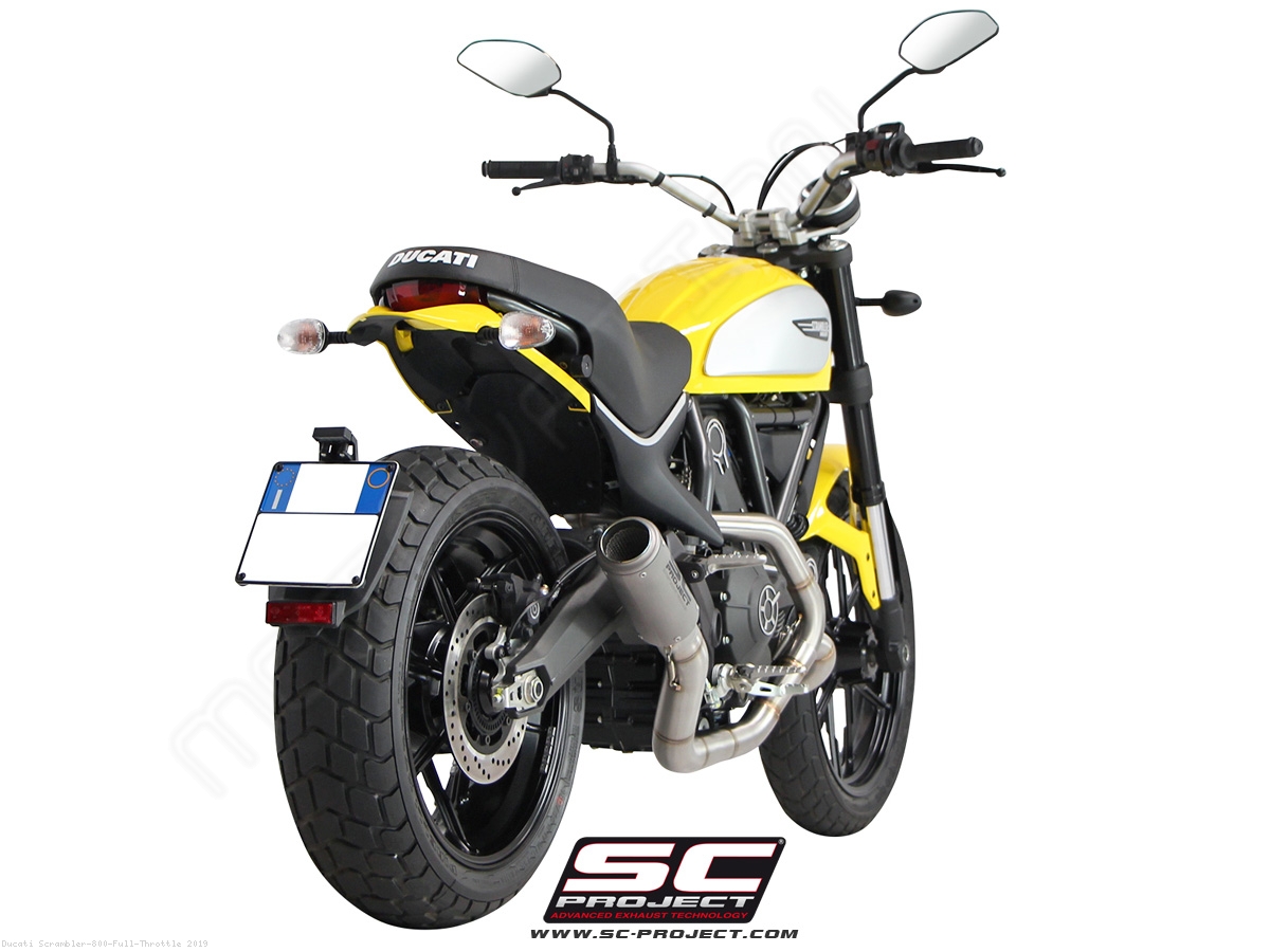 CR T Exhaust Ducati Scrambler 800 Full Throttle 2019 D16 CL38