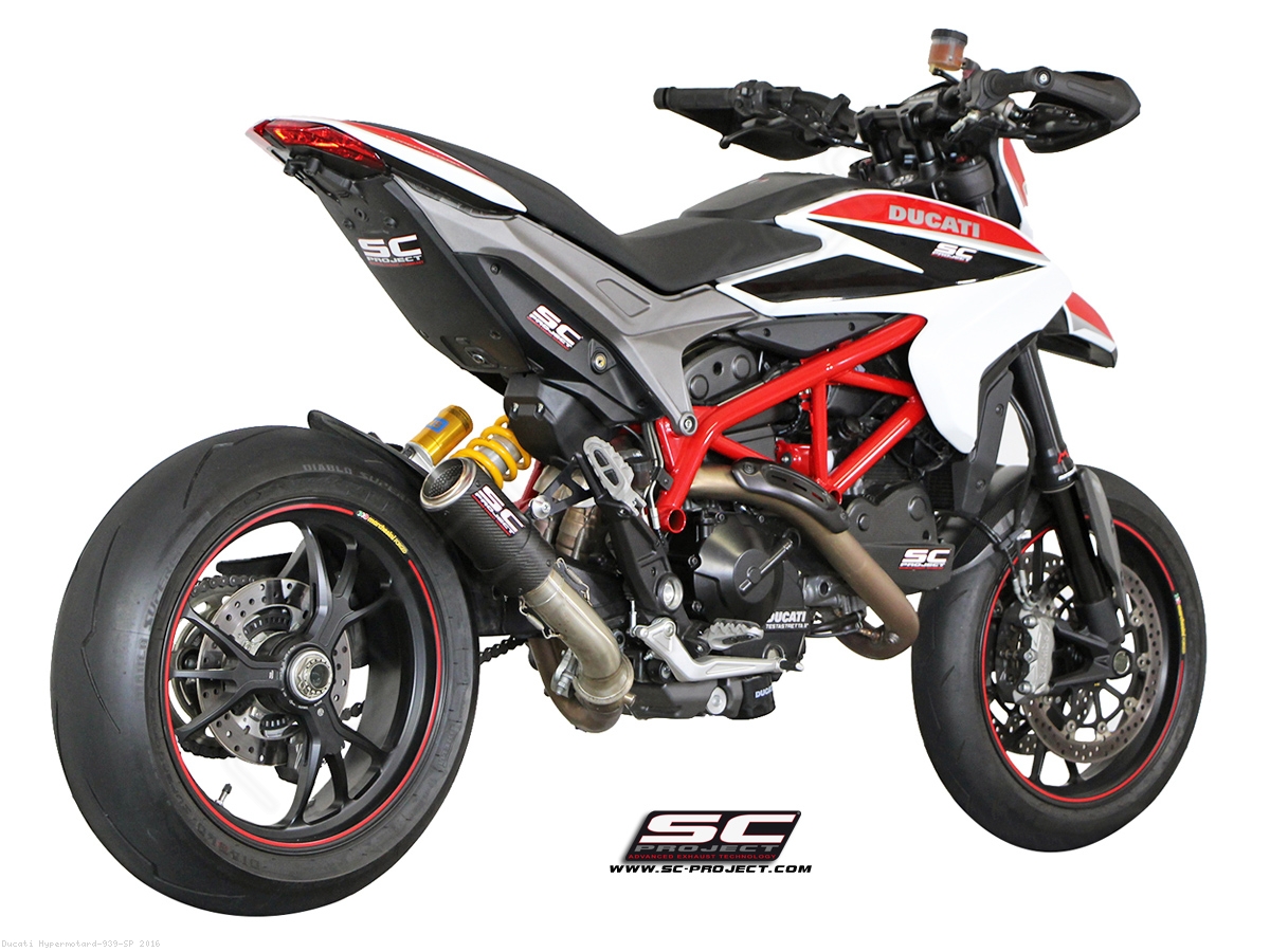 CR T Exhaust Ducati Hypermotard 939 SP 2016 D10 L38C