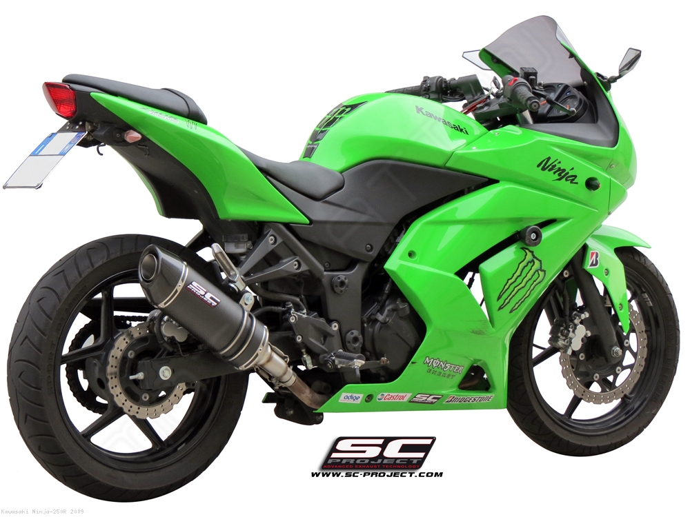 Oval Exhaust Kawasaki Ninja 250R 2009 K12 12