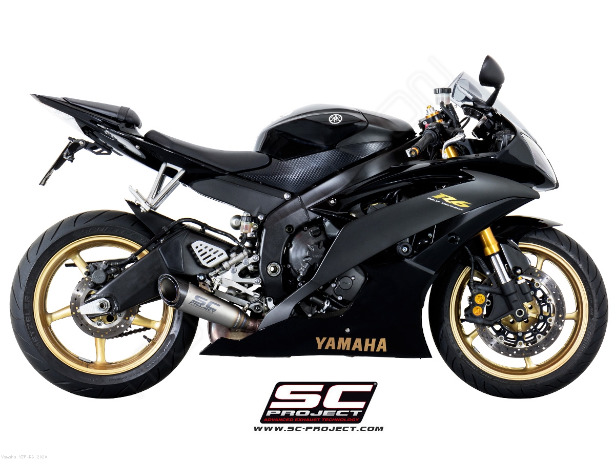 S1 Low Mount Exhaust Yamaha YZF R6 2020 Y04 L41T