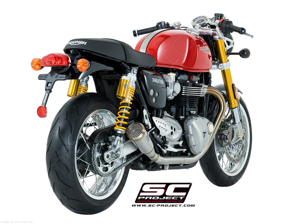 Triumph thruxton 1200 exhaust store