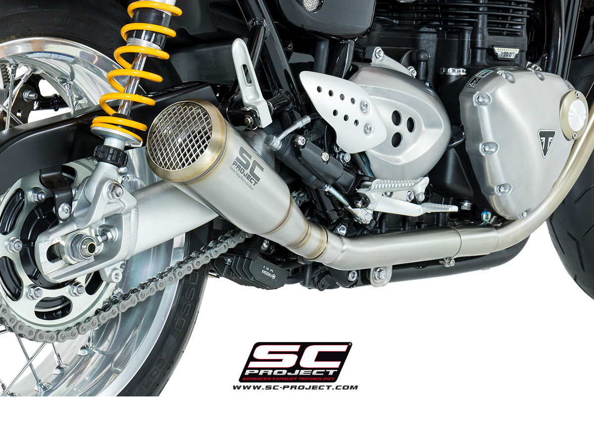 Conic 70s Style Exhaust Triumph Speed Twin 2021 T11 D42A