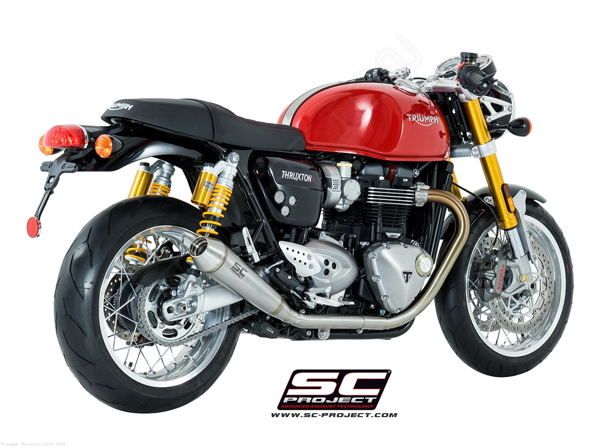 triumph thruxton exhaust options