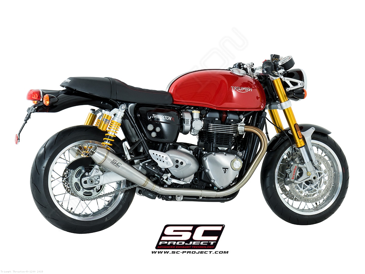 Thruxton 1200 r exhaust top