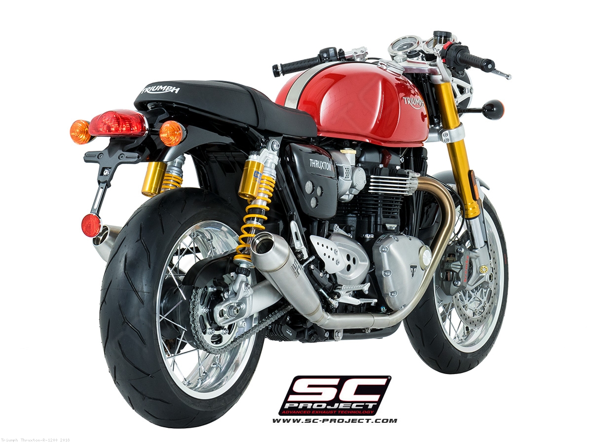 Triumph thruxton exhaust deals