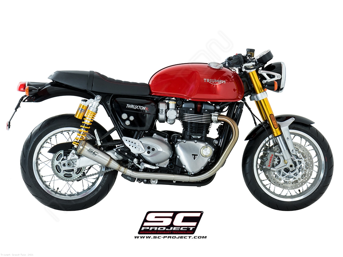 Conic 70s Style Exhaust Triumph Speed Twin 2021 T11 D42A