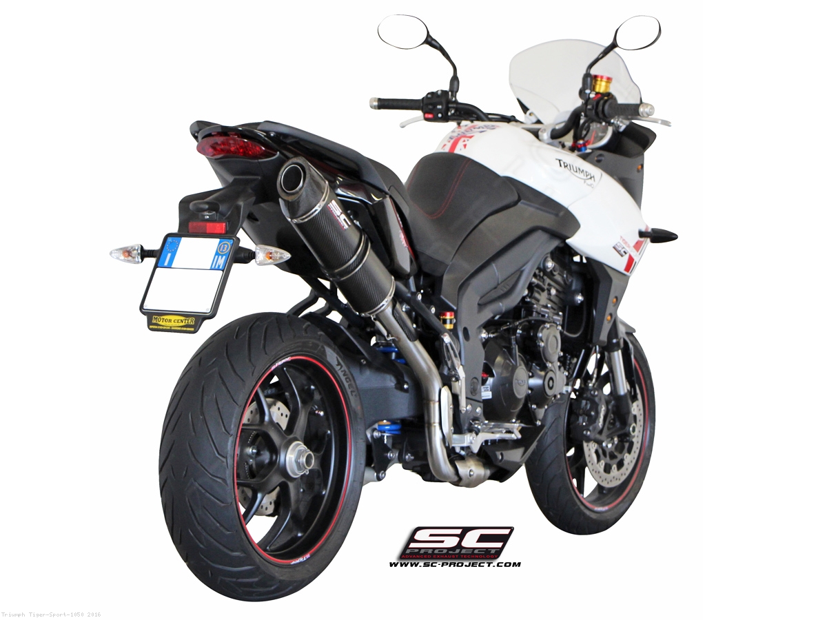 Oval High Mount Exhaust Triumph / Tiger Sport 1050 / 2016