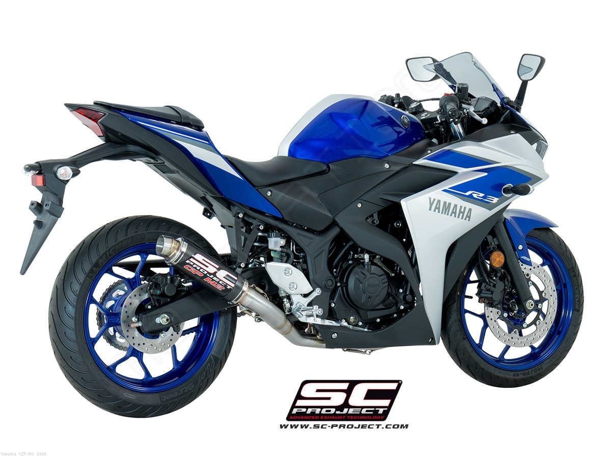 Gp M2 Exhaust By Sc Project Yamaha Yzf R3 2016 Y23 C18c Yamaha Yzf R3 2016