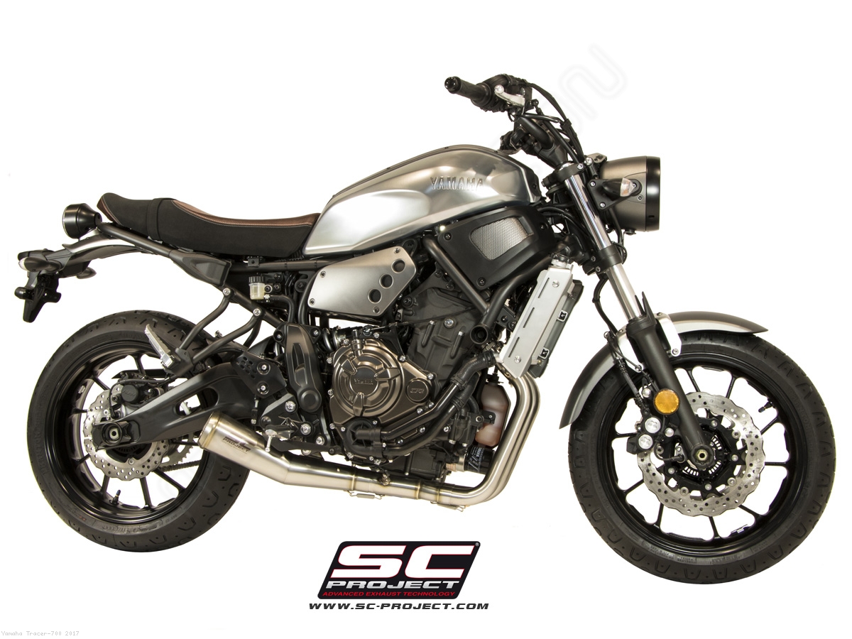 Conic 70s Style Exhaust Yamaha Tracer 700 2017 Y14 C21A70