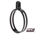 Carbon Exhaust Clamp for SC-Project Oval Exhausts
