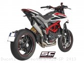 Conic High Mount Full System Exhaust SC-Project Ducati / Hypermotard 821 SP / 2013