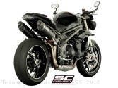 Oval High Mount Exhaust by SC-Project Triumph / Speed Triple RS / 2018