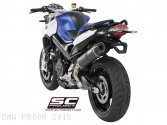 Oval Matte Carbon Exhaust by SC-Project BMW / F800R / 2015