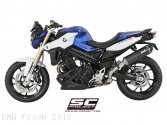 Oval Matte Carbon Exhaust by SC-Project BMW / F800R / 2015