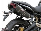 Oval High Mount Exhaust by SC-Project Triumph / Street Triple R / 2009