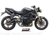 Oval High Mount Exhaust by SC-Project Triumph / Street Triple R / 2007