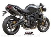 Oval High Mount Exhaust by SC-Project Triumph / Street Triple / 2008