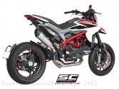 Conic High Mount Full System Exhaust SC-Project Ducati / Hypermotard 821 / 2013