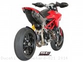 Oval High Mount Exhaust by SC-Project Ducati / Hypermotard 821 / 2014