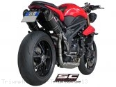 Oval High Mount Exhaust by SC-Project Triumph / Speed Triple / 2013