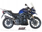 Oval High Mount Exhaust by SC-Project Triumph / Explorer 1200 XC / 2013