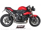 Oval High Mount Exhaust by SC-Project Triumph / Speed Triple / 2013