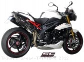 Oval High Mount Exhaust by SC-Project Triumph / Speed Triple R / 2012