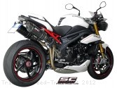 Oval High Mount Exhaust by SC-Project Triumph / Speed Triple R / 2012