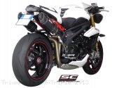 Oval High Mount Exhaust by SC-Project Triumph / Speed Triple / 2013