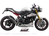 Oval Low Mount Exhaust by SC-Project Triumph / Speed Triple / 2012