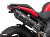 Oval High Mount Exhaust by SC-Project Triumph / Speed Triple / 2012