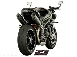 Oval High Mount Exhaust by SC-Project Triumph / Speed Triple S / 2016