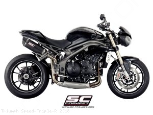 Oval High Mount Exhaust by SC-Project Triumph / Speed Triple R / 2018