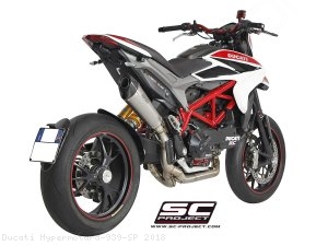 Conic High Mount Full System Exhaust SC-Project Ducati / Hypermotard 939 SP / 2018
